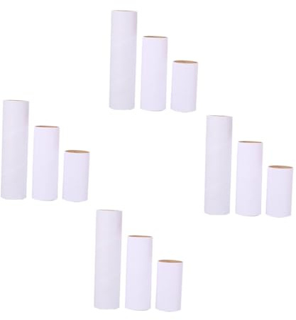 Uonlytech 12pezzi Carta Tubo Cartone Bianco per Lavoretti Creativi Ragazzo Ragazza Ragazza Taglio Personalizzabile per Disegno e Progetti Artistici DIY
