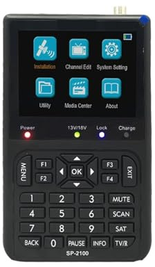 SP-2100 Buscador de TV por Satélite Medidor Señal Digital 3.5'' DVB-S DVB-S2 Alta sensibilidad