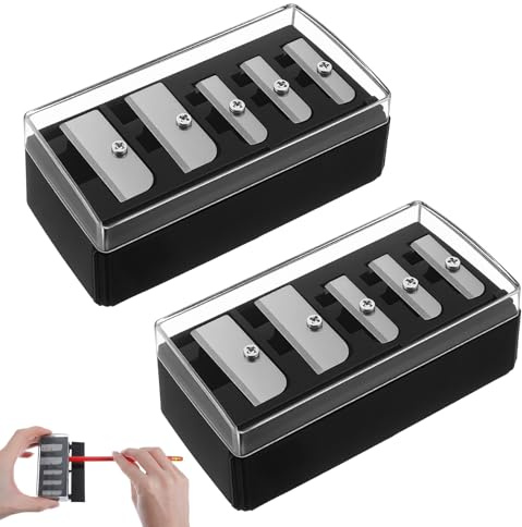 2 stycken makeupsharpener pennvässare bärbar kosmetisk pennvässare för kajalpennor, universell pennvässare för ögonbrynspenna läppkonturpenna precisionskblad praktisk för resor svart