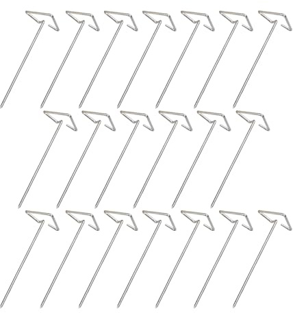 Pinchos para kebab – Palitos verticales de acero inoxidable, 20 pinchos para carne para freidora de aire | Para pollo, filete, , camarones al aire libre, camping, , boda, cocina