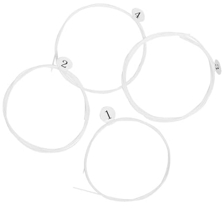 NOLITOY 4 Stück Robuste Nylon Ukulelensaiten für 21/23/26 Zoll Ukulele mit Klarem Klang und Kosteneffizientem Ersatz für Musikalisches Zubehör