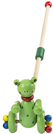 Giocattoli da spingere per bambini Giocattolo da passeggio in legno da tirare, Giocattolo da passeggio per attività per bambini per bambina (colore casuale), Giocattoli da per di