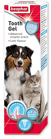 Beaphar | Advanced-Enzyme Toothgel | Dental Care Dogs & Cats | Non-Brush Alternative | Helps Prevent Bad Breath & Combat Plaque | 100g Tube