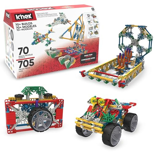 K'NEX - 70 Model Building Set‚ 705 Pieces, STEM Learning, Creative Play Set‚ Ages 7+