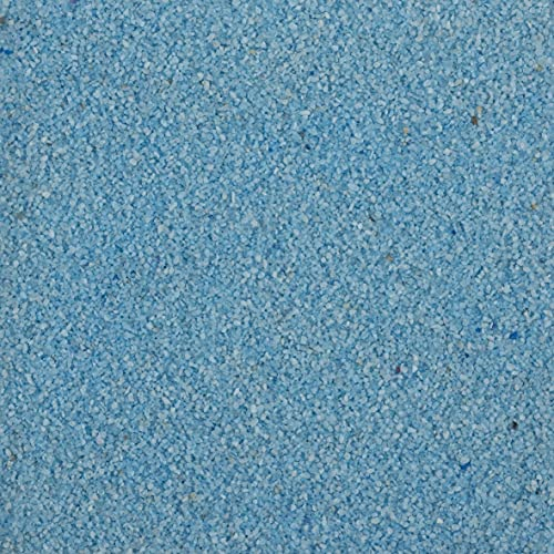 Farbsand, Dekosand, Blau, Hellblau, 0,5mm, 1kg im Beutel, (1,95€ / kg) Season