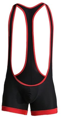 Sträckor som andas for män Singlet Underkläder Bodywear Sexiga Jumpsuits Wrestling Singlets Hängsel Bodysuits i ett stycke Gay Underwear(Black,M)