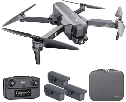 Teeggi SJRC F11S 4K PRO+ drönare med kamera 4K HD för vuxna, 6 km kontrollavstånd, 2-axlar, gimbal, 30 minuters flygtid, borstlös motordron, professionell RC quadcopter, 3 batterier