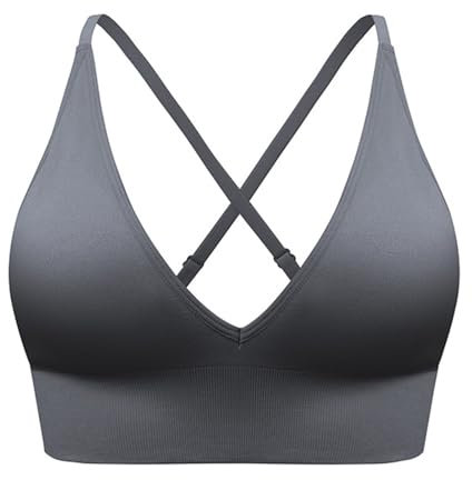 TYUIOP Front Fastening Bras for The Elderly high Impact Sports Bra 32g Low Back Bra Sports Bras Women Plus Size g Cup lace Wireless 4 Pairs Strap, Invisible Strap,