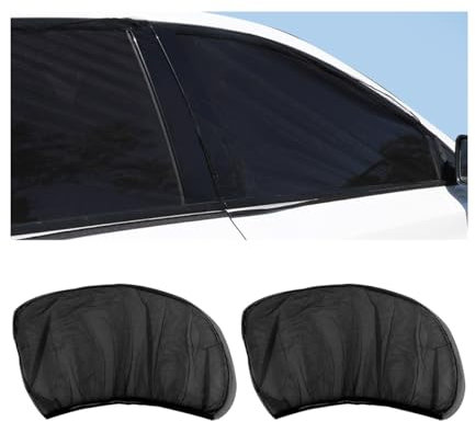 JNNJ Sonnenschutz Auto, Sonnenschutz Auto Baby mit UV Schutz, Dehnbar & Atmungsaktiv Fenster für Sonnenschutzs Sonnenblende Autos, Universal Sonnenblende Netz für Autos, LKW, SUV（Hinten