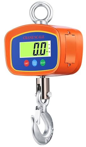 Báscula de grúa Digital con pantalla LCD Dual de 1000kg, báscula Industrial de gancho de aleación resistente, báscula colgante electrónica