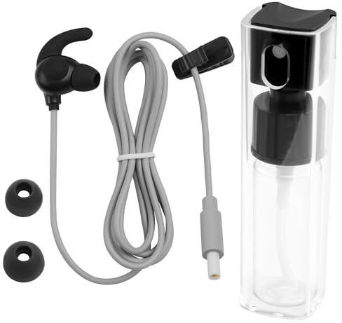 TIENFOKOTA Vagus - Tapón auditivo de estimulación nerviosa a CC 2,35 mm, cable de plomo de 1,2 m con botella de spray y 2 puntas de repuesto para auriculares