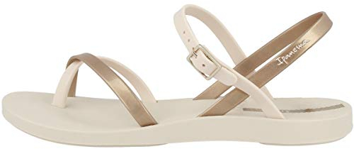 Ipanema Damen Fashion Sand VIII FEM Sandale, Beige Gold, 39 EU Schmal