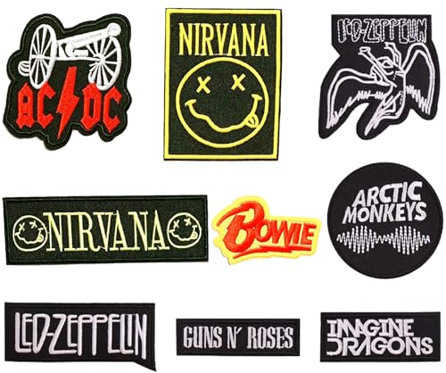 BDSHUNBF 9 BüGelflicken, Stück Flicken zum Aufbügeln, Patches Zum AufbüGeln, AufnäHer Zum AufbüGeln, Bügelbilder Für Kleidung Jeans T-Shirt Taschen Mützen Erwachsene