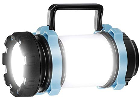 Lanterna da Campeggio Ricaricabile,Luce da Tenda Impermeabile con 6 Modalità di Luce,Elementi Essenziali per il Campeggio, Torcia Portatile per Campeggio,Emergenza,Escursioni,Interruzioni di Corrente