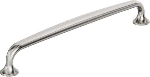 Amerock Renown 8-13/16 inch (224mm) Center-to-Center Satin Nickel Cabinet Pull, BP36987G10