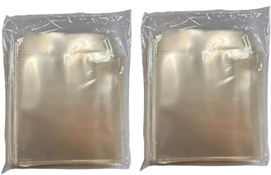 FLLAGG20 | Fundas para CD |200 unidades, transparente, PVC | Solapa de cierre, protección contra polvo y suciedad, almacenamiento para CD, DVD y Blu-Ray | Organización segura y práctica Cd Dvd Sleeves