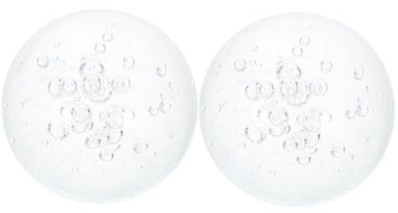 GAROZATION 2 Stück Springbrunnen Glaskugeln, Outdoor Wasserbrunnen Kugeln, Glas Dekokugeln, Schreibtisch Springbrunnen Kugeln, Dekokugeln, Glaskugeln, Kristall Blasenkugeln, Kristallkugeln,