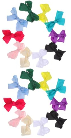 HEMOTON 10pares Pinzas Pelo Lazo para Niñas Lindas Pinzas de Pato de Colores Accesorios Cabello para Niñas Pequeñas para Fiesta o Escuela