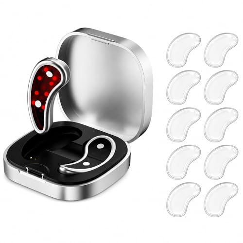 XPJBKC Massaggiatore Occhi a Luce Rossa, Patch Occhi EMS Elettrici, Dispositivo contro Occhiaie, Borse e Rughe, Patch Occhi Anti-Rughe Riutilizzabili