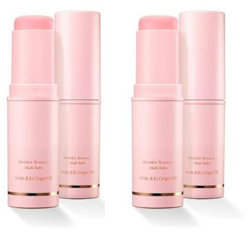 KAHl Balm Coreano 9 g con Colágeno, Hidratante Todo en Uno, Cuidado de la Piel Coreano, Aceite de Jeju, en Barra, para Labios y Contorno de Ojos (2 PCS)