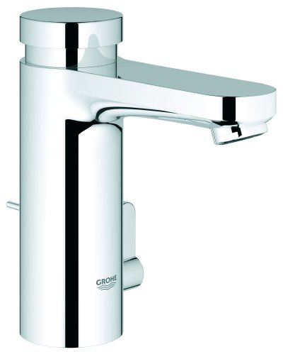 Grohe Eurosmart CS Selbstschluss-Waschtischbatterie mit Mischung und Zugstange 36318000 Silber