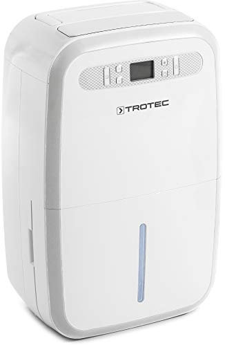 TROTEC Déshumidificateur d'air TTK 95 E – 30 L/24h, surface 90 m² / 230 m³ – Fonction séchage du linge - Absorbeur d'humidité avec arrêt automatique