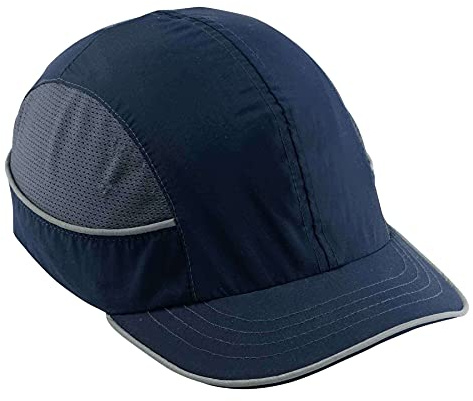 Ergodyne unisex adult Short Brim XL Bump Cap Hat, Navy, X-Large US