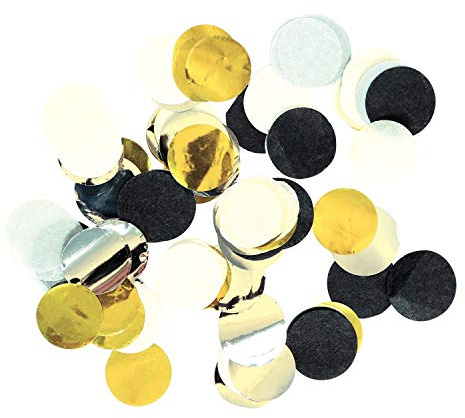 Amscan 9902284 - Konfetti Golden Wishes, 15 g, Streudeko, Tischdekoration, Kindergeburtstag, Silvester, Party, Hochzeit, Gold