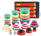 SPTA Mini Polierschwamm, 32tlg 25mm 50mm und 80mm Polierschwämme Auto Polierscheibe M14 Adapter Bohren für exzentrische Poliermaschine schleifmaschine