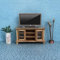 Cadeau de Juillet Téléviseur Miniature, télévision de Maison de poupée réaliste de Style Cool Robuste de qualité supérieure, école Maternelle Portable pour Enfants pour poupée Infantile