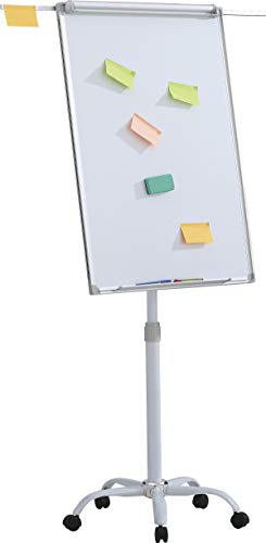 Flipchart Mobil OFFICE PRODUCTS 70x100cm Trocken Tafel Abwischbar -magn Aluminiumrahmen Mit Ausziehbaren Armen / / Typ-Trocken Löschbar-magnetisch/Art-Mobil/Material-Aluminium/Größe-Einstellbar