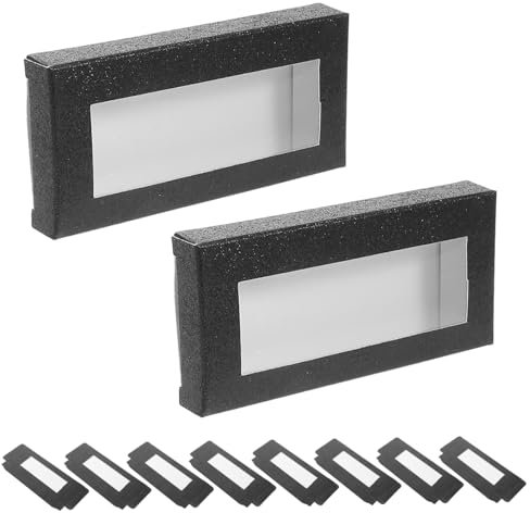 Ipetboom 10pezzi Espositore Da Viaggio Per Ciglia Finte Scatola Portatile in Cartone Per Riporre Ciglia Custodia Per Da Ragazza Di Contenitori Per Design Cavo