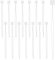 15 PCS Punch Needle Threader 8.26 Inch Long Needle Embroidery Stitching Craft Tool Quick Cross Stitch Supplies for Hand Stitching Sewing Craft Works Machine (White)