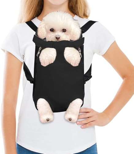 FEimaX Zaino per Cani Trasportino per Piccoli Cane Gatti Traspirante Borsa Portatile da Viaggio per Animali Domestici da Compagnia Regolabile, Confortevole Adatto per Cani di Piccola Media Taglia