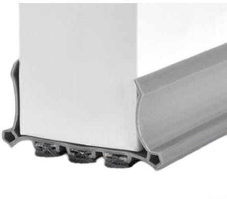 Tira aislante de fieltro de lana diseñada para bloquear corrientes de aire y reducir el ruido en cualquier entorno doméstico (gris)