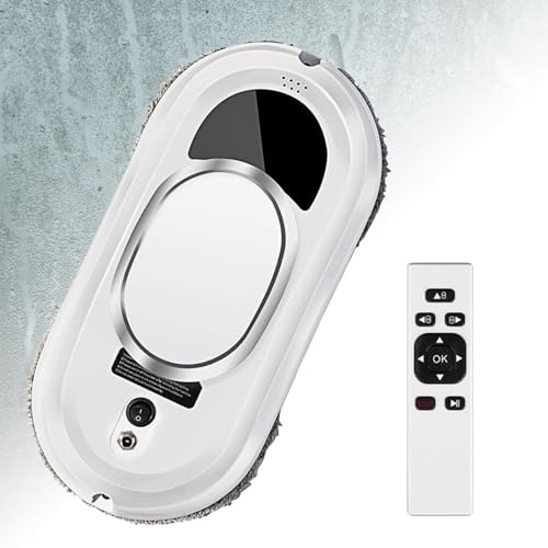Robot de limpieza de ventanas, inteligente anticaídas, batería integrada para protección de apagado, aspiradora de ventana con control remoto para ventanas, puertas de vidrio, azulejos