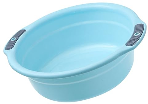 Jeffergarden Plasttvättställ Stor Kapacitet Förtjockad Halkfri, Bärbar Lätt Tvättbalja för Kläder Ansiktsfötter, Mångsidig Förvaringslösning Hemma Sovsal Resor (Liten storlek)