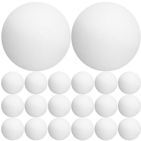 FESTFENDS 30 st bordtennisbollar 40 mm vita - Små plastpingisbollar för spel - Återanvändbar utomhussportutrustning för festaktiviteter och hantverksprojekt