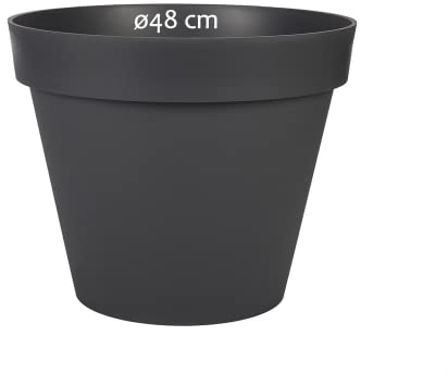 Pot Toscane - 43 L - gris anthracite