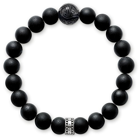 Thomas Sabo Armband Obsidian 925 Sterling Silber A1085-023-11-M