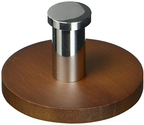 Spirella Handtuchhaken Haken Selbstklebend Bad und Küche Handtuchhalter Kleiderhaken Ohne Bohren Walnuß Braun