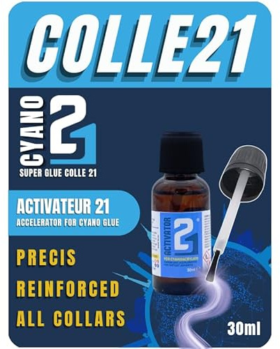 Activateur Liquide 30ml pour Colle Super Glue Cyano | Accélérateur de collage cyanoacrylate – Flacon de 30ml – Multi-usages