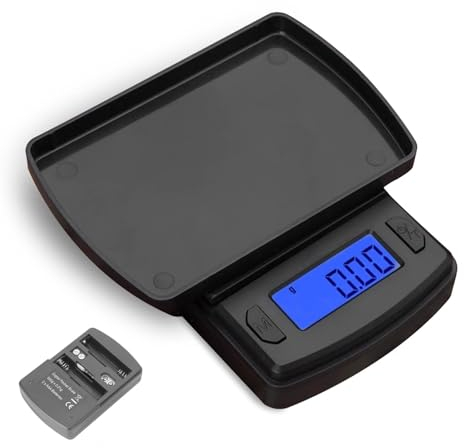 Feinwaage 500g /0,01 G Milligramm Waage, Digitale Taschenwaage, Hochpräzise Lebensmittelwaage LCD Display, Portable Mini Milligramm Waage Für Schmuck Küche Lebensmittel Gewicht