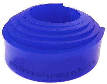 80 Duro Blue Squeegee Blade - 12FT - for Screen Printing (12FT)