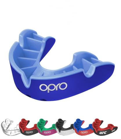 OPRO Mundschutz – Silber-Level Zahnschutz für Boxen, Kampfsport, MMA, Erwachsene & Kinder – Selbstanpassende Schiene für Hockey, Kickboxen, Rugby – Essenzielle Passform – Mit zahnärztlicher Garantie