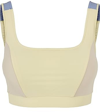 Urban Classics Damen Ladies Color Block Bra BH, softyellow/softseagrass/vablue, XXL