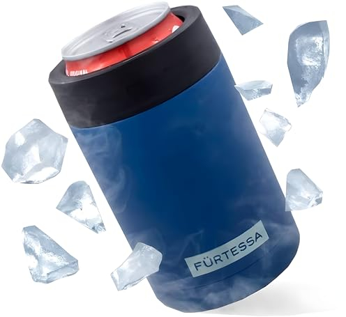 Enfriador de Latas de 330ML: Refresca tus bebidas favoritas con este Enfriador de Bebida para Latas Refrescos y Cerveza. Enfriador Lata que Ayuda a Mantener Bebida Fría, Can Cooler (Azul)