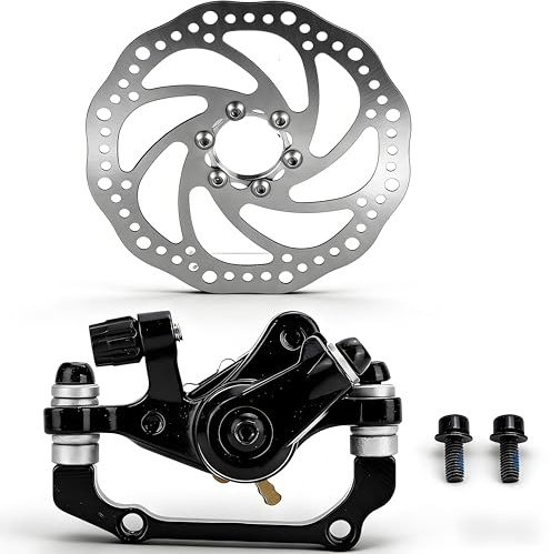 Bike Disc Brake Set Rear Disc Brake Caliper with 160mm Rotor Mountain Bike Flange Disc Brake Kit Brake Accessories for Mountain Bike