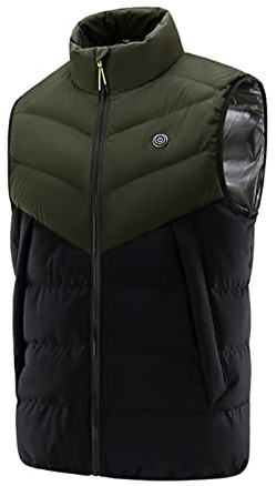 Kelandoom Gilet Chauffant En Duvet Pour Homme Femme,Veste Chauffante Homme Femme Manteau Chauffant Hiver 3 Températures Réglables Besoin De Sorties USB Pour Moto Chasse Camping Cyclisme Pas Cher