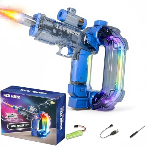 MXZWOC Electric Water Gun,2026 New Long Range Motorized Water Gun for Boys Girls Adults, Rechargeable Water Pistol With Realistic Muzzle Flash,Summer Beach Pool Party Toys Gift